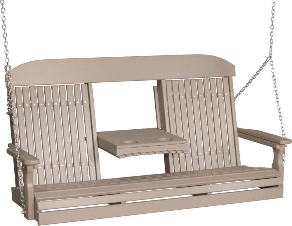 Luxcraft Classic Highback Poly Porch Swing (4ft ,5ft)
