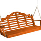 A&L Furniture 5ft Marlboro Cedar Porch Swing - Redwood Stain 