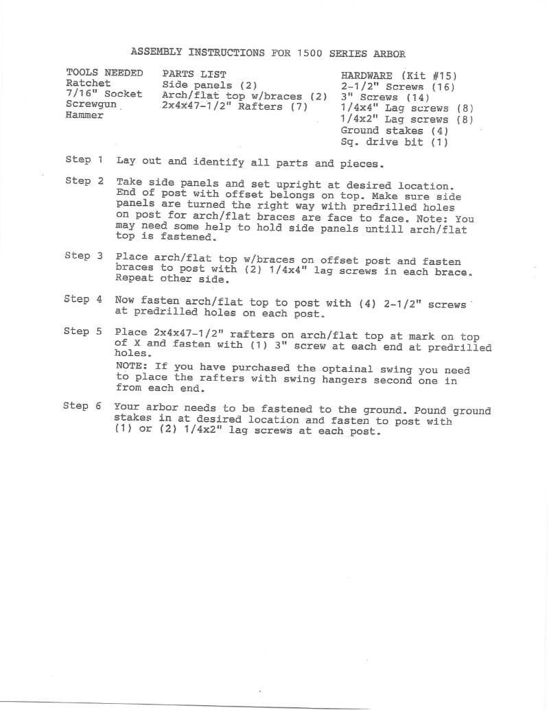 A&L Furniture 5' Jamesport Lattice Arbor Kit - Pressure Treated Pine - Amish Made