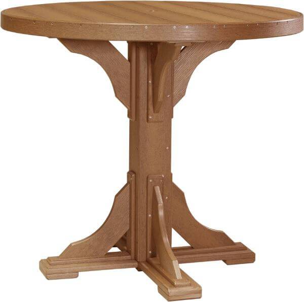 Luxcraft 4' Bar Height Poly Round Table (with umbrella hole)