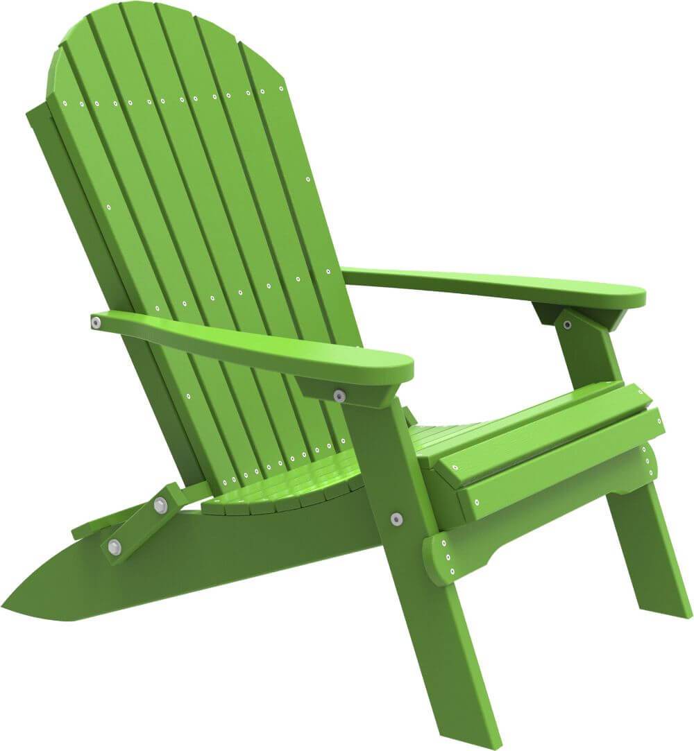 Luxcraft Poly Folding Recycled Plastic Adirondack Chair