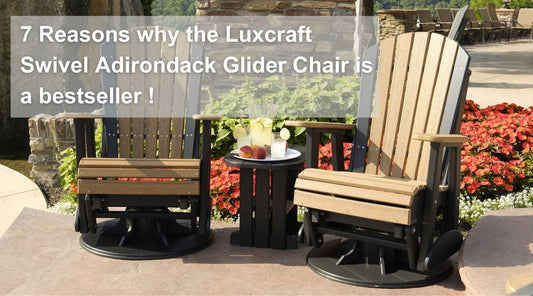 Luxcraft Swivel Adirondack Poly Glider Chair BestSeller