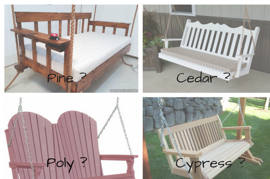 Which Porch Swing Material is right for you ?