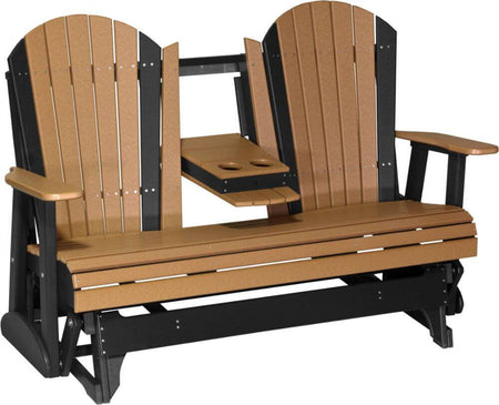 Amish Poly Adirondack Glider Bench