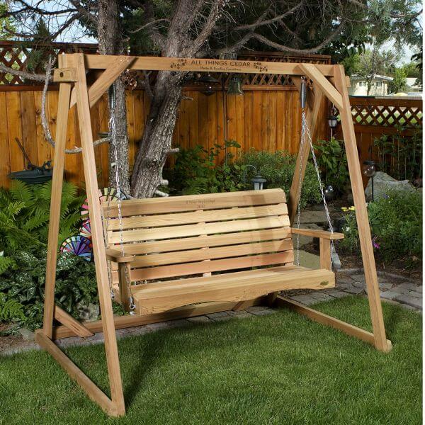 Wooden Swing with Frame Kits, or Frame Only