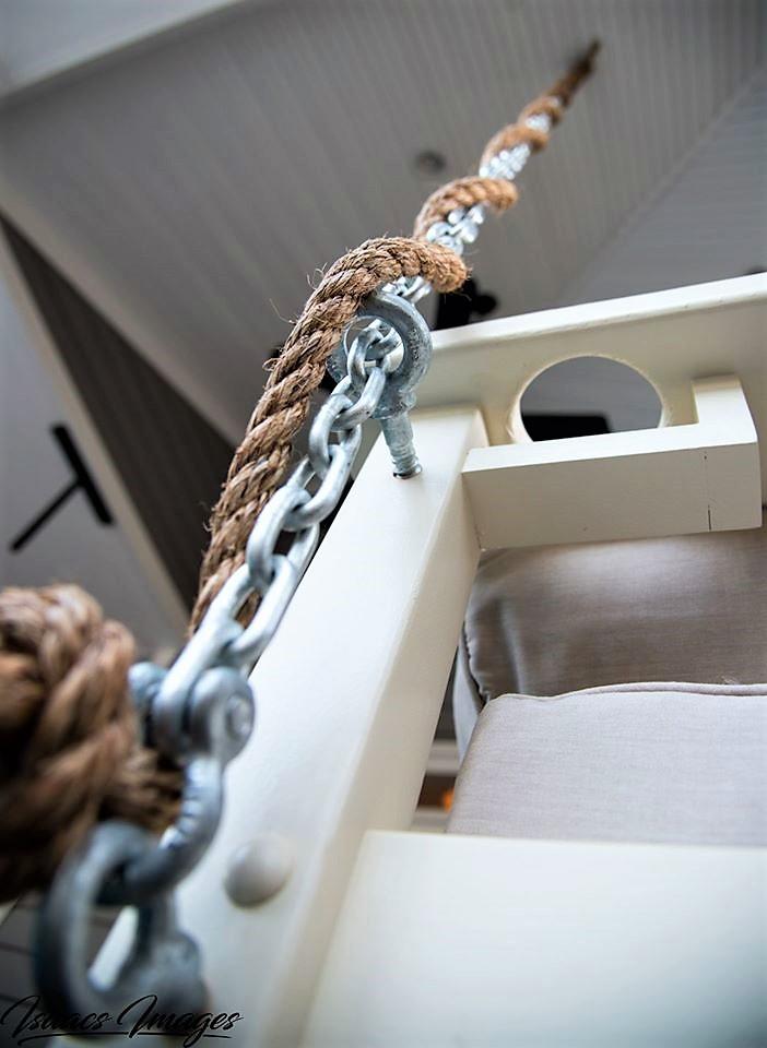 Carolina Hanging Swing Bed - Rope & Chain Kits