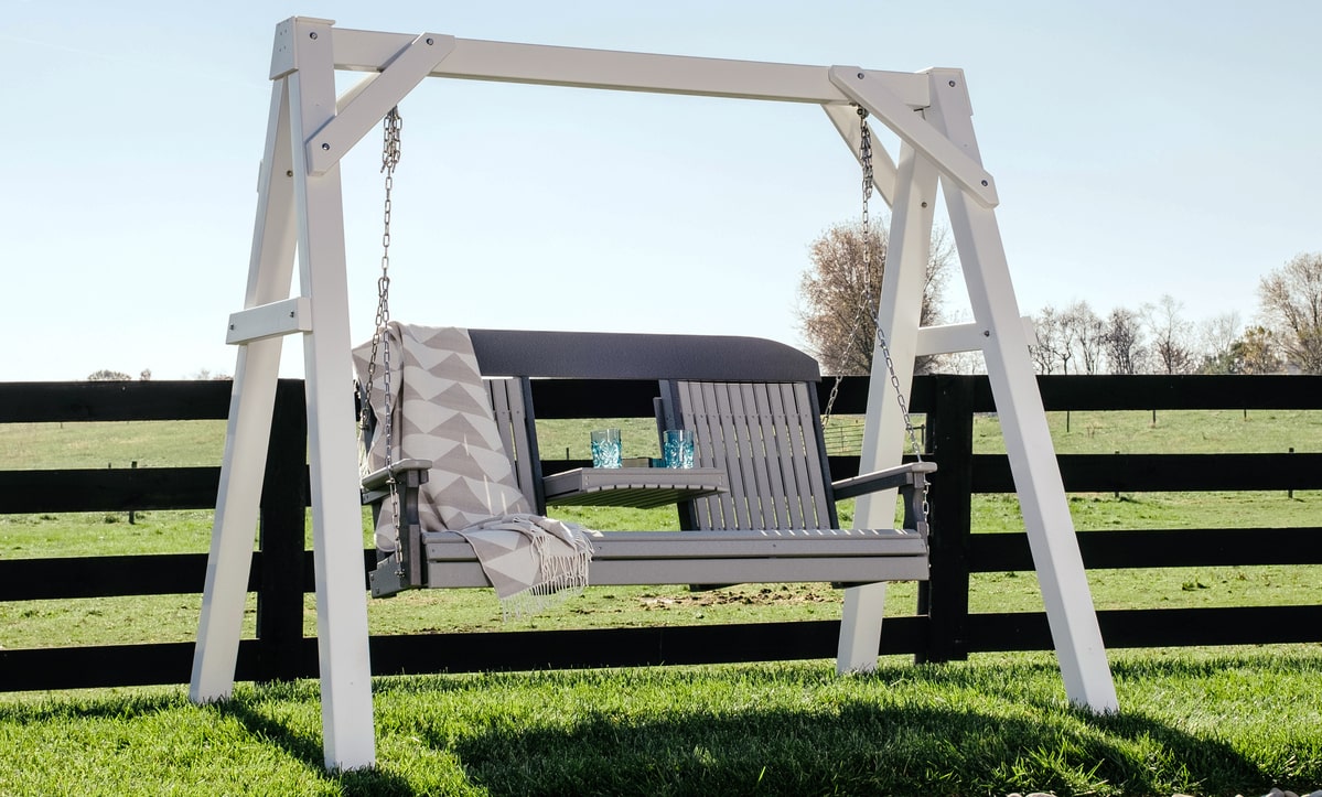 POLY PORCH SWINGS (recycled plastic)