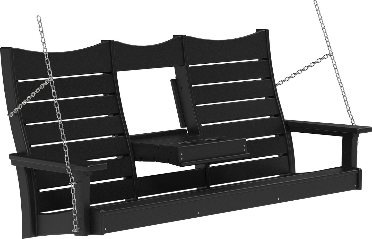 5ft Amish Luxcraft Poly Lumber Contour Swing HDPE