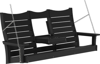 5ft Amish Luxcraft Poly Lumber Contour Swing HDPE