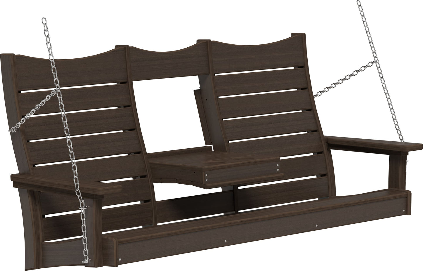 5ft Amish Luxcraft Poly Lumber Contour Swing HDPE