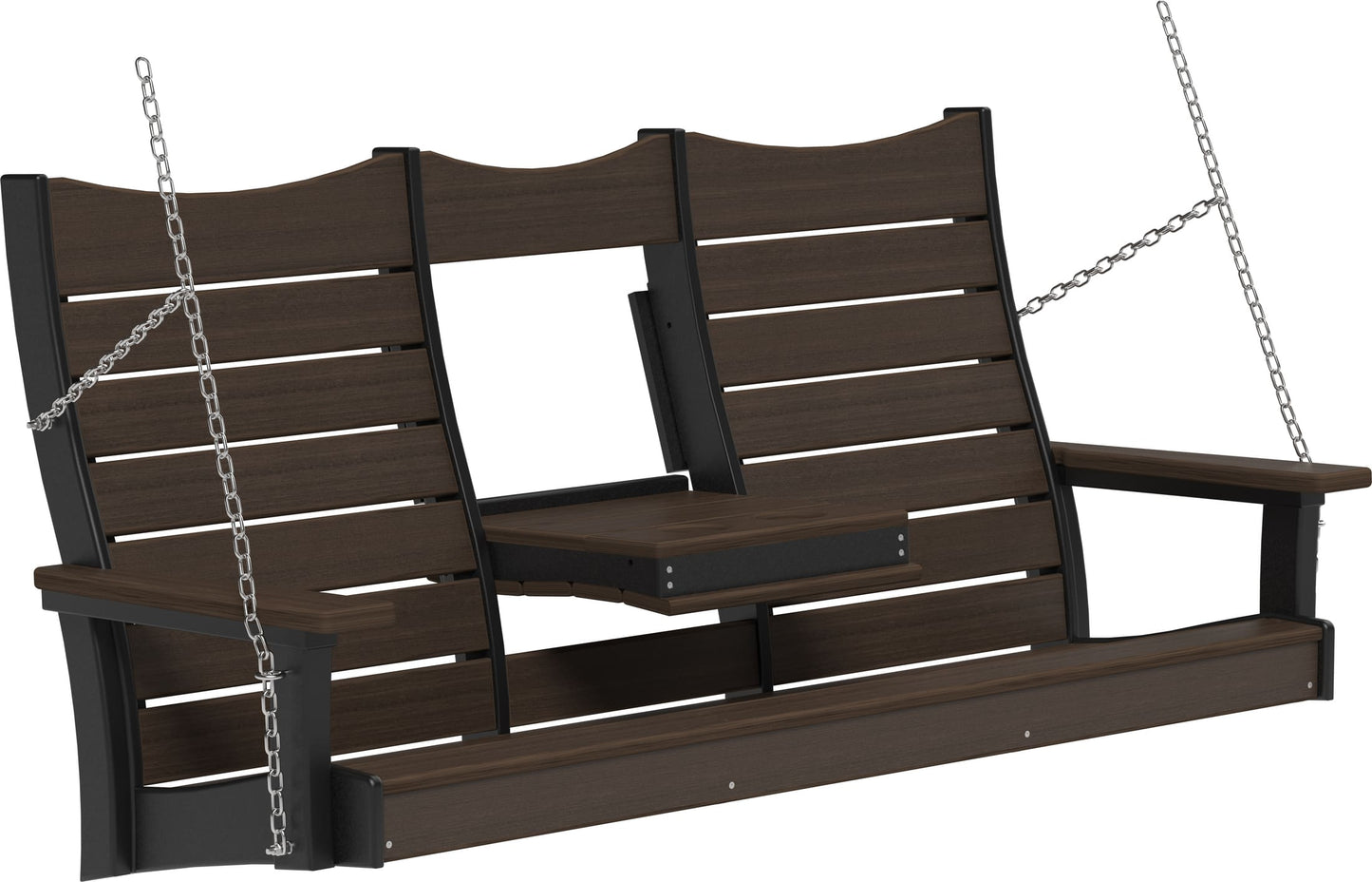 5ft Amish Luxcraft Poly Lumber Contour Swing HDPE