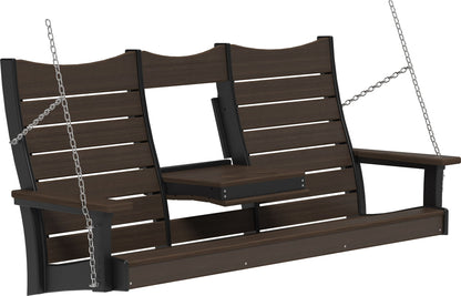 5ft Amish Luxcraft Poly Lumber Contour Swing HDPE