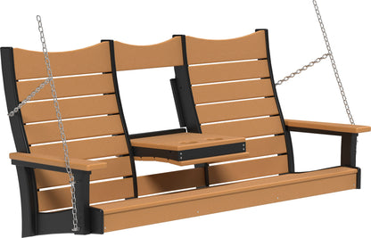 5ft Amish Luxcraft Poly Lumber Contour Swing HDPE