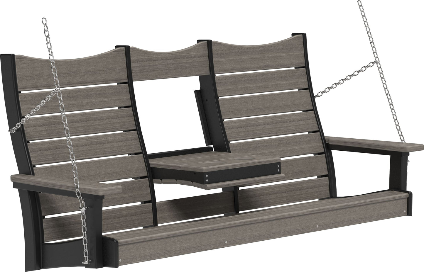 5ft Amish Luxcraft Poly Lumber Contour Swing HDPE
