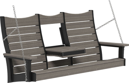 5ft Amish Luxcraft Poly Lumber Contour Swing HDPE