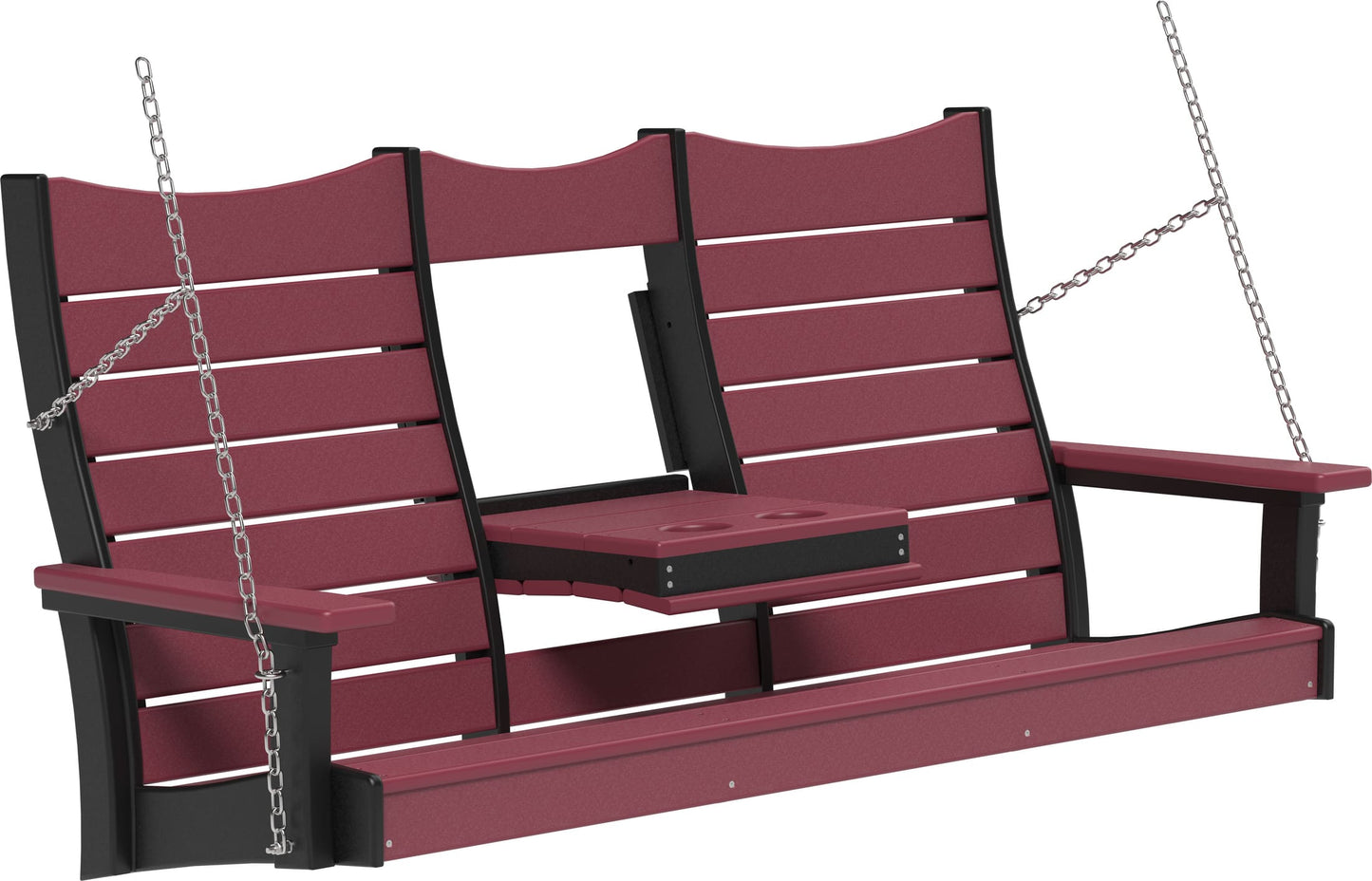 5ft Amish Luxcraft Poly Lumber Contour Swing HDPE