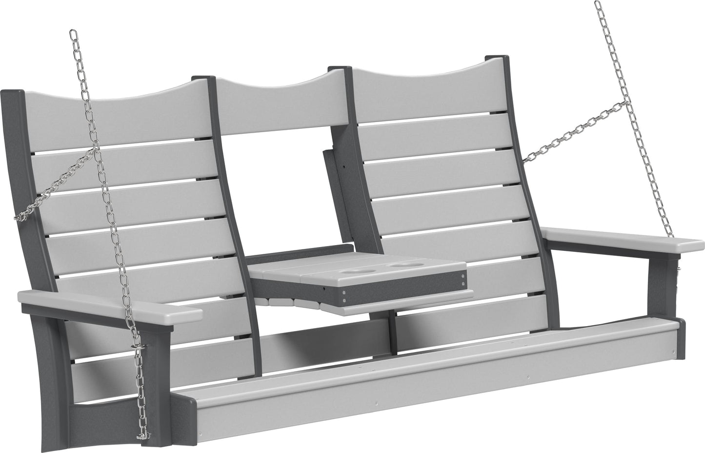 5ft Amish Luxcraft Poly Lumber Contour Swing HDPE