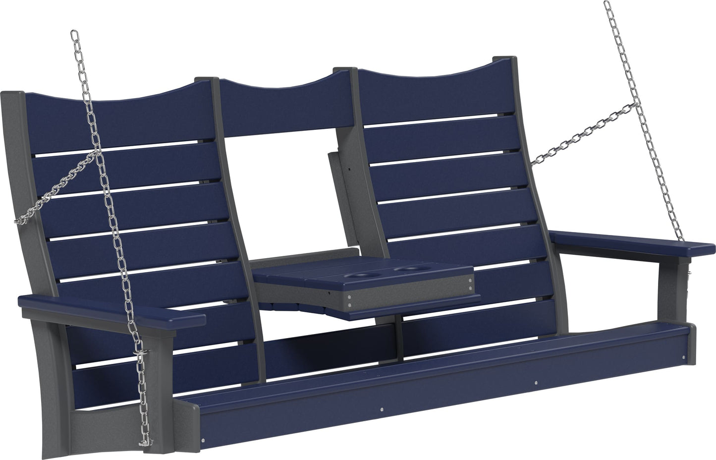 5ft Amish Luxcraft Poly Lumber Contour Swing HDPE