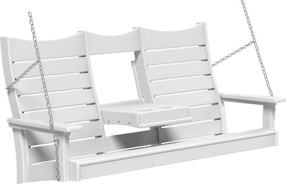 5ft Amish Luxcraft Poly Lumber Contour Swing HDPE