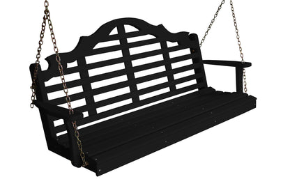 A&L Furniture Amish Porch Swing - Marlboro design - Yellow Pine wood - 4ft, 5ft, 6ft