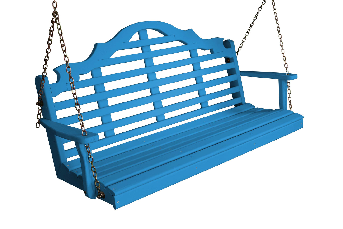 A&L Furniture Amish Porch Swing - Marlboro design - Yellow Pine wood - 4ft, 5ft, 6ft