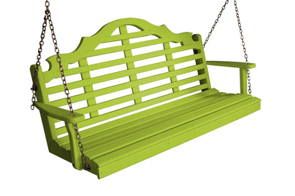 A&L Furniture Amish Porch Swing - Marlboro design - Yellow Pine wood - 4ft, 5ft, 6ft