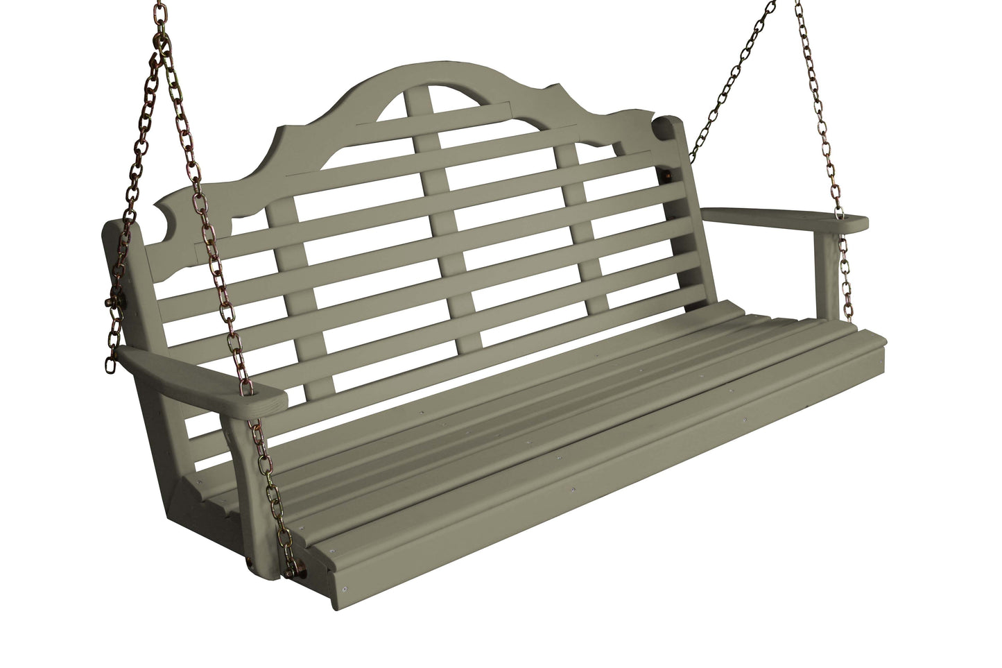 A&L Furniture Amish Porch Swing - Marlboro design - Yellow Pine wood - 4ft, 5ft, 6ft