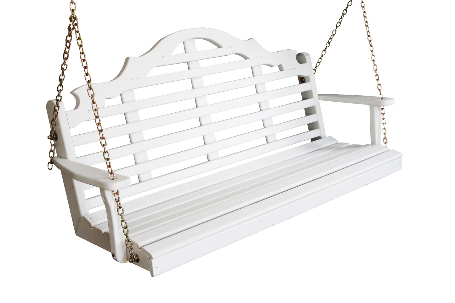 A&L Furniture Amish Porch Swing - Marlboro design - Yellow Pine wood - 4ft, 5ft, 6ft