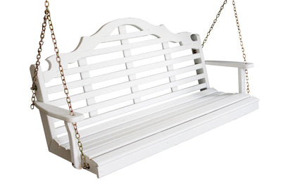 A&L Furniture Amish Porch Swing - Marlboro design - Yellow Pine wood - 4ft, 5ft, 6ft