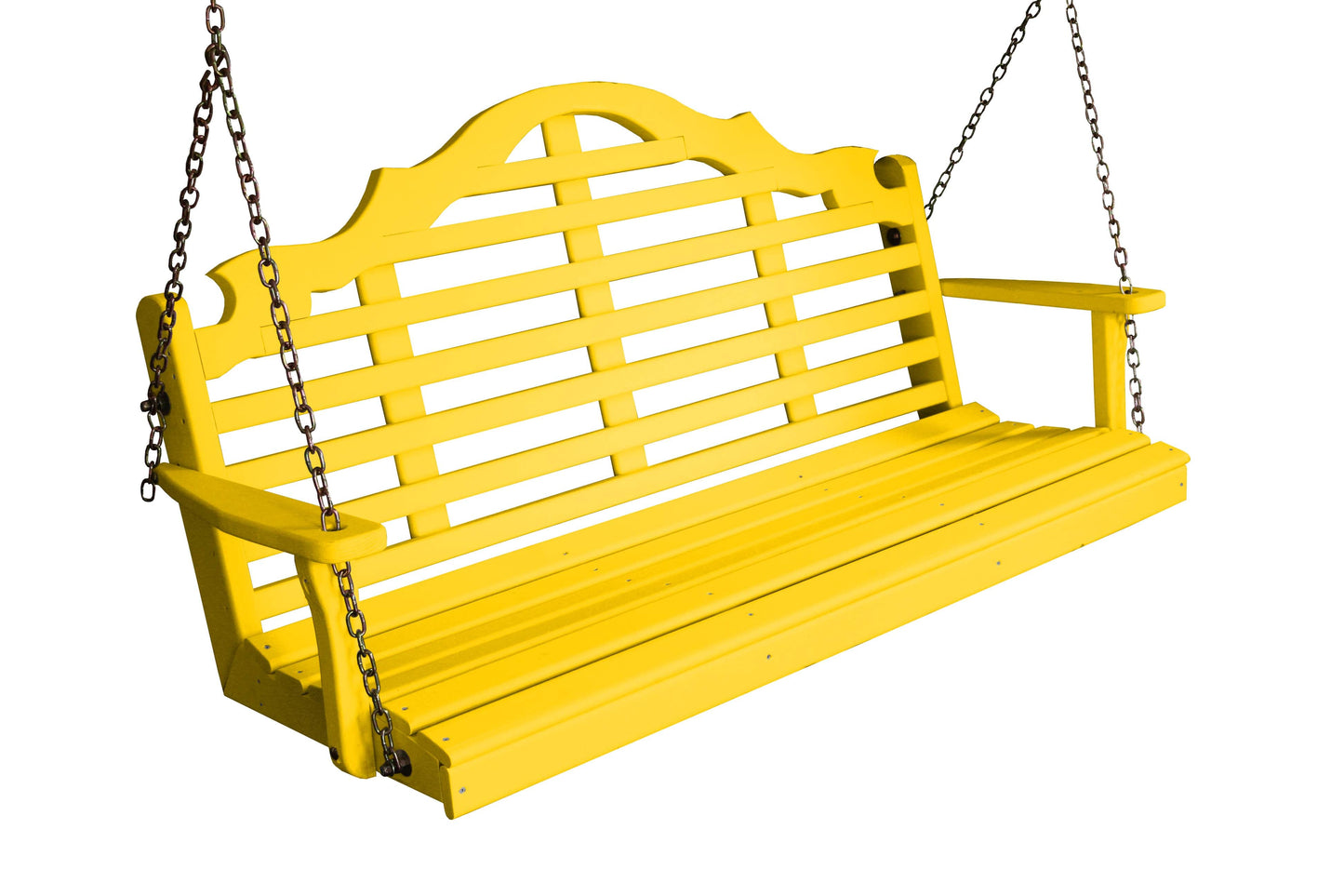 A&L Furniture Amish Porch Swing - Marlboro design - Yellow Pine wood - 4ft, 5ft, 6ft