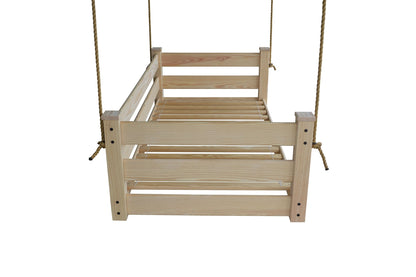 Amish Hanging Porch Swing Bed Twin & Full Size with Ropes