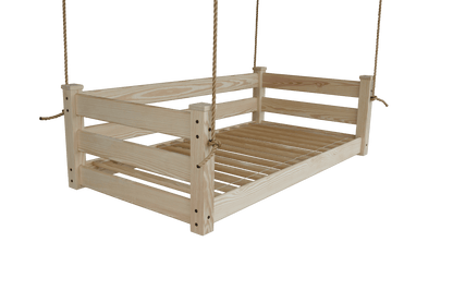 Amish Hanging Porch Swing Bed Twin & Full Size with Ropes