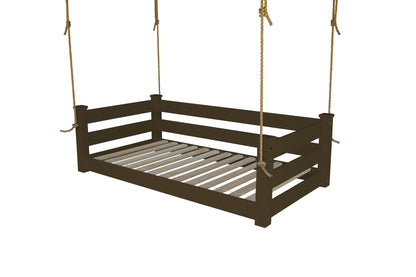 Amish Hanging Porch Swing Bed Twin & Full Size with Ropes