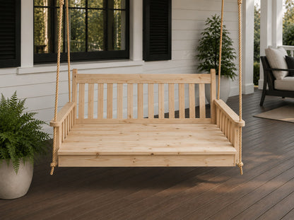 Amish Cedar Porch Swing Traditional English