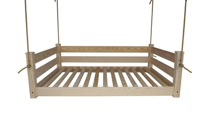 Amish Hanging Porch Swing Bed Twin & Full Size with Ropes