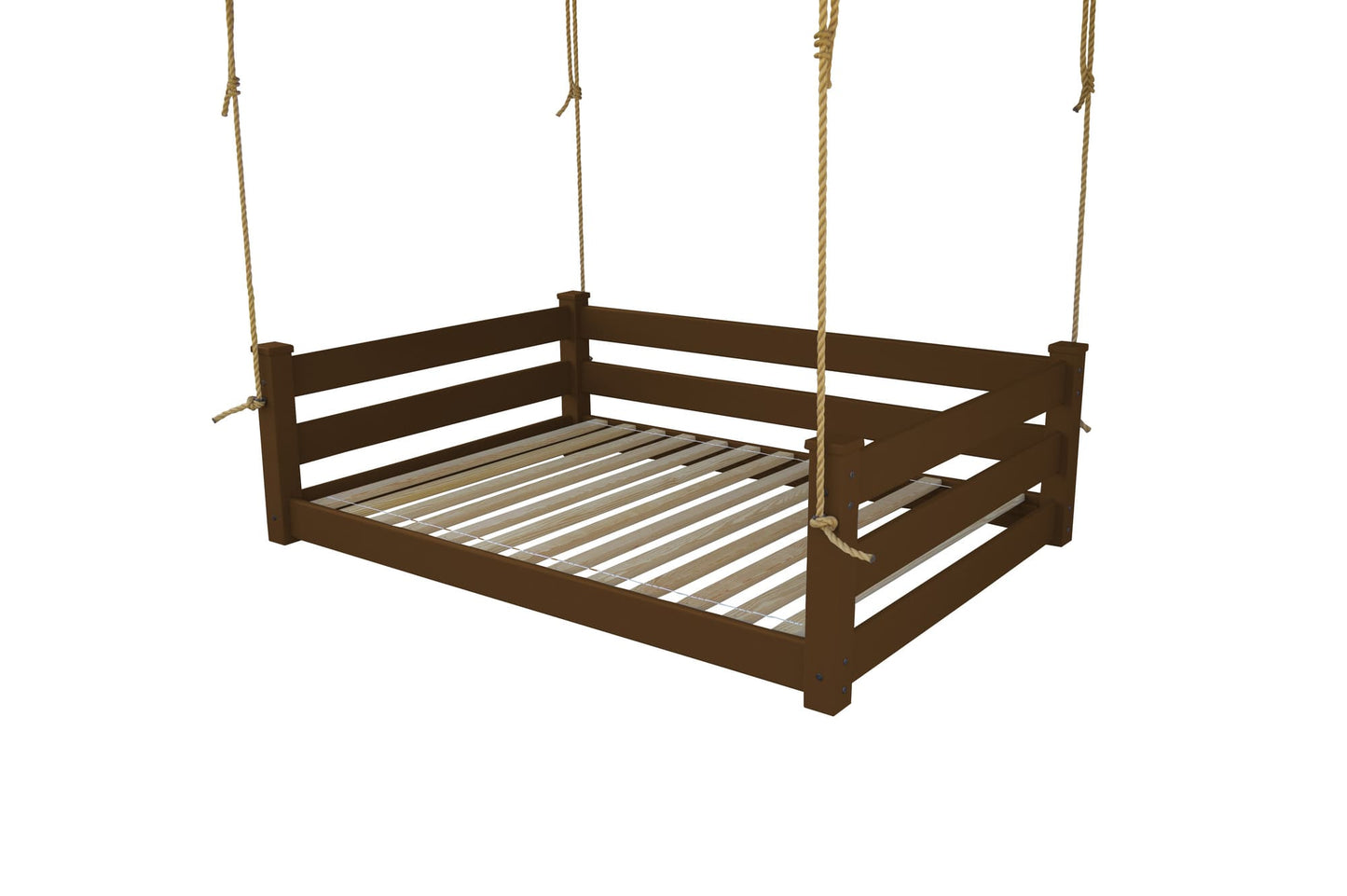 Amish Hanging Porch Swing Bed Twin & Full Size with Ropes
