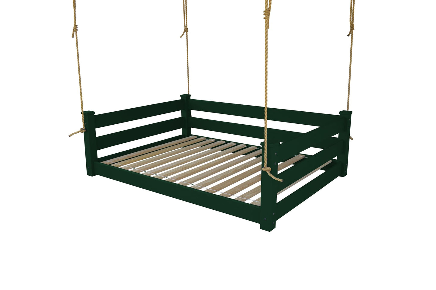 Amish Hanging Porch Swing Bed Twin & Full Size with Ropes