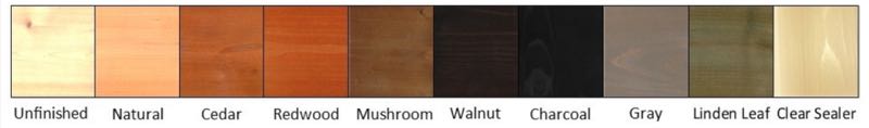 8' x 8' Cedar Pergola Kit - Amish Made - Swing Bed Stand