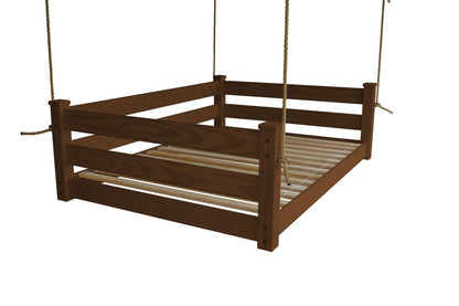 Amish Hanging Porch Swing Bed Twin & Full Size with Ropes