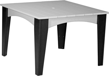 Luxcraft Poly 5 Piece Dining Set - 44" Square Dining Table & 4 Chairs