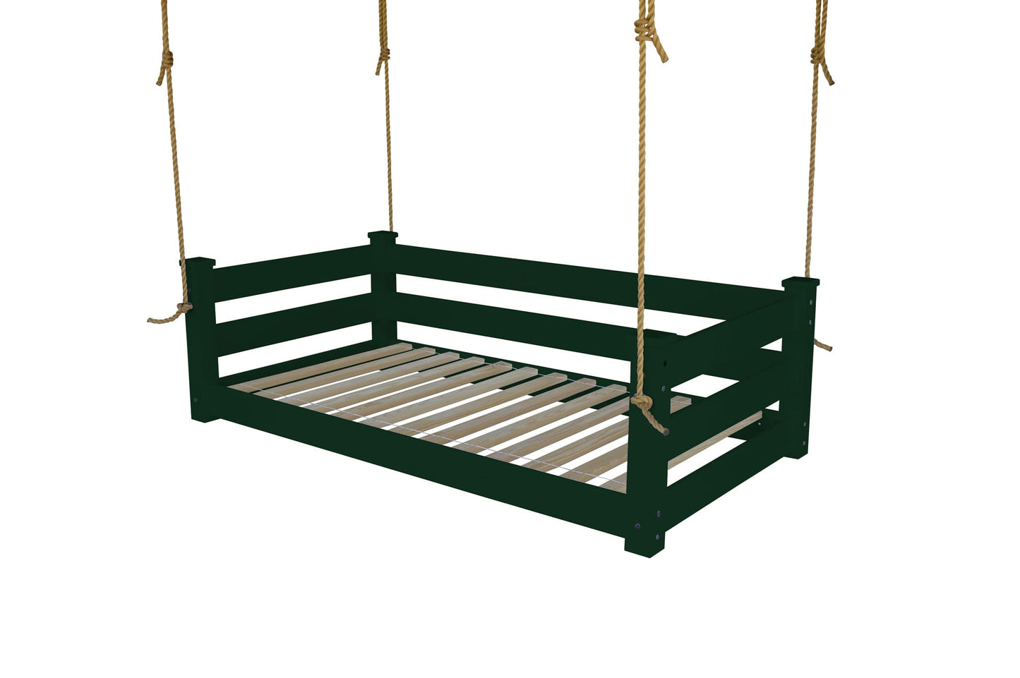 Amish Hanging Porch Swing Bed Twin & Full Size with Ropes