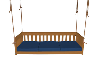 A&L Furniture Deep Seating Mission Porch Swing with Rope 75" Wide