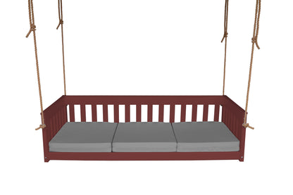 A&L Furniture Deep Seating Mission Porch Swing with Rope 75" Wide