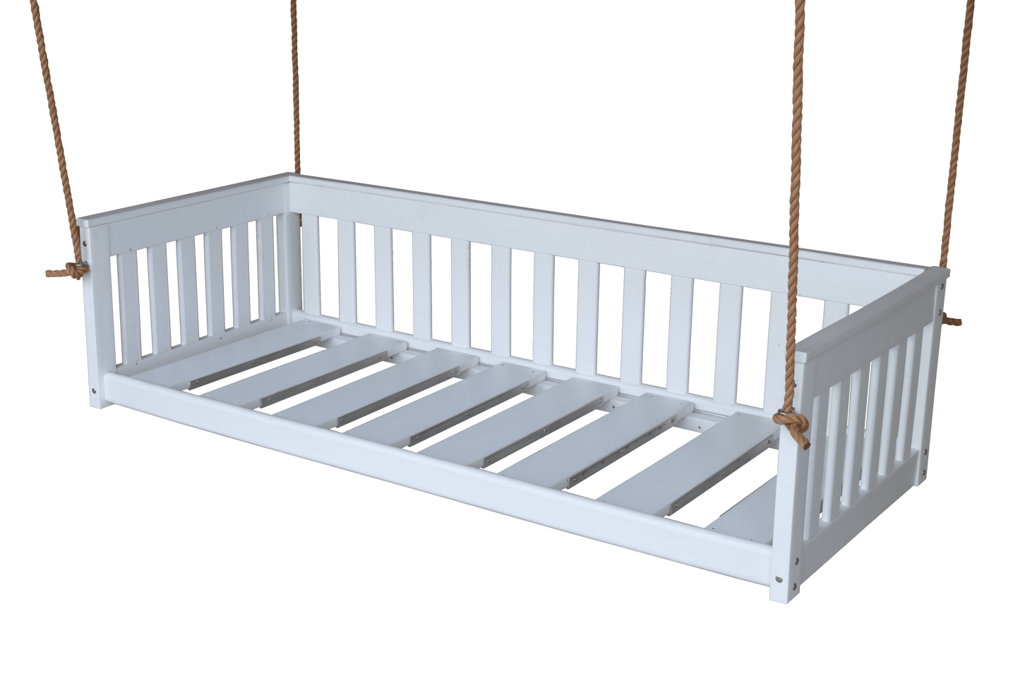 A&L Furniture Deep Seating Mission Porch Swing with Rope 75" Wide