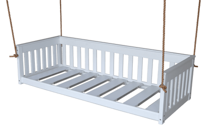 A&L Furniture Deep Seating Mission Porch Swing with Rope 75" Wide