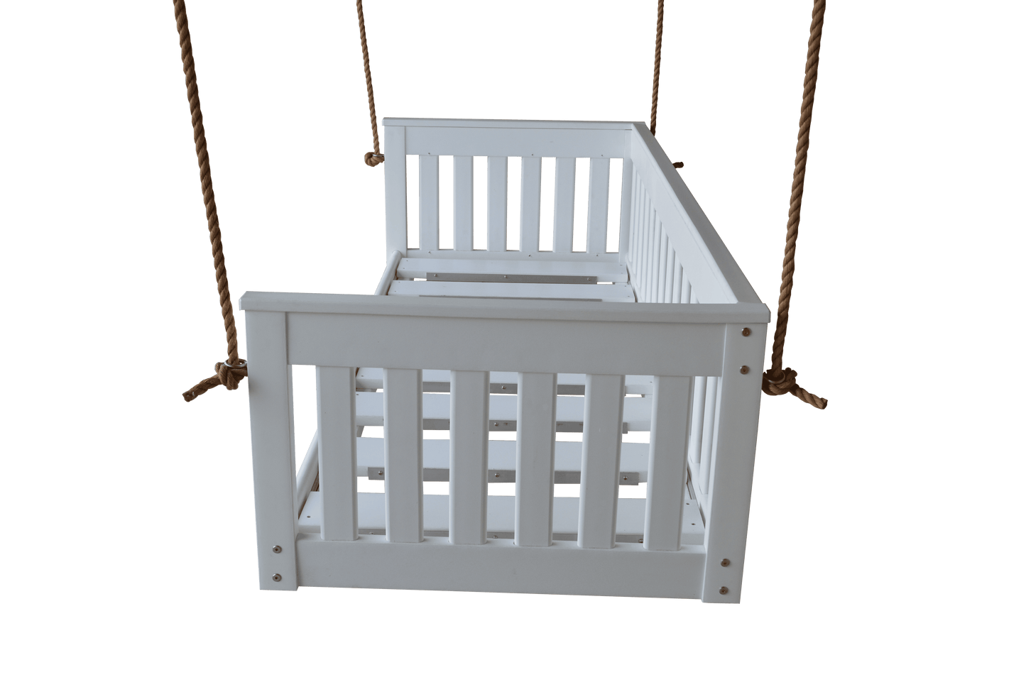 A&L Furniture Deep Seating Mission Porch Swing with Rope 75" Wide