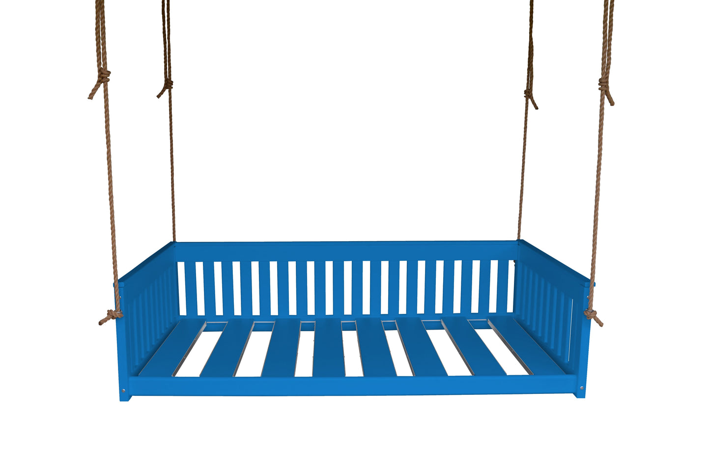 A&L Furniture Twin Mission Hanging Daybed with Ropes and Cushion