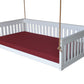 A&L Furniture Twin Mission Hanging Daybed with Ropes and Cushion