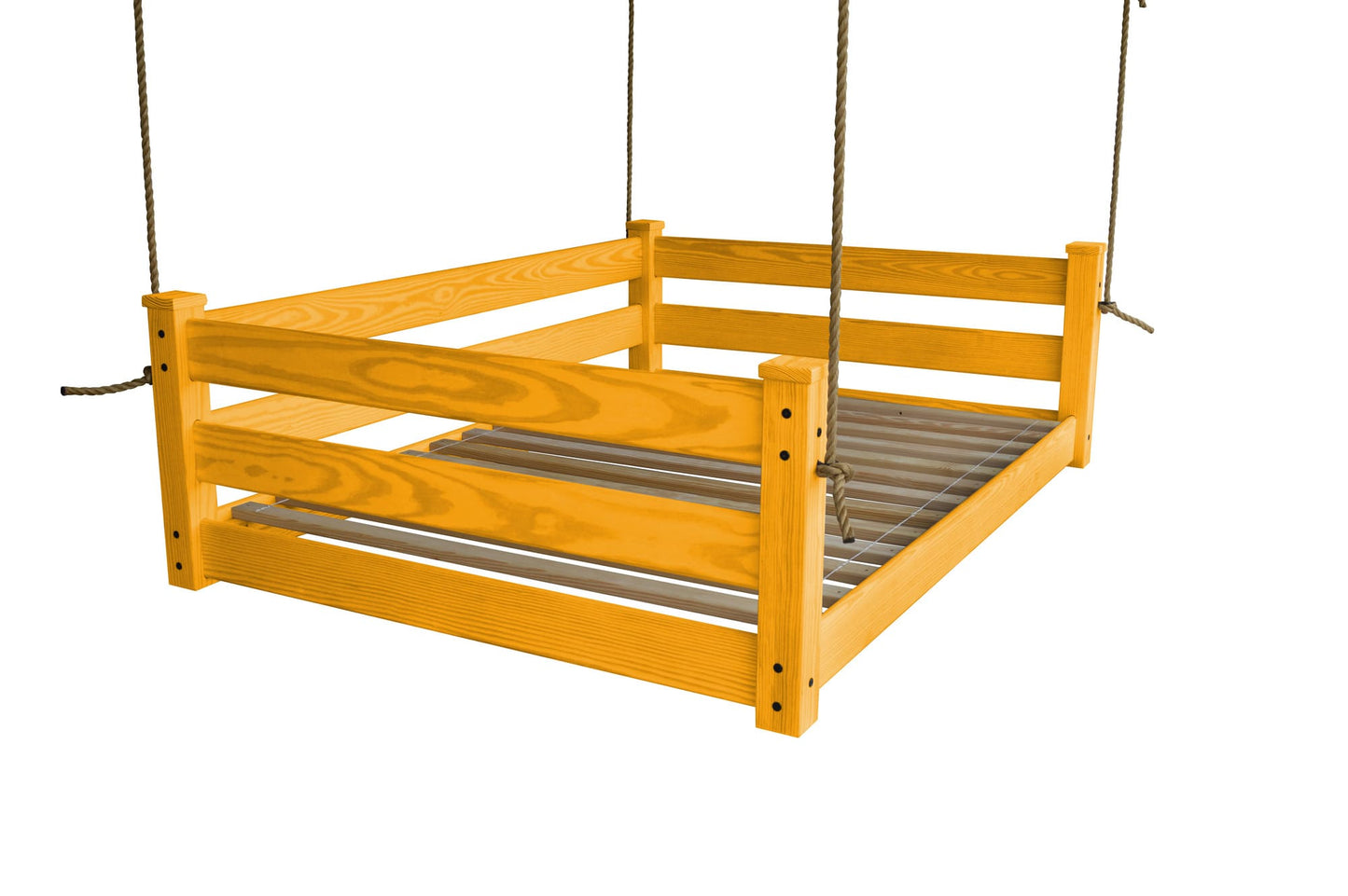 Amish Hanging Porch Swing Bed Twin & Full Size with Ropes