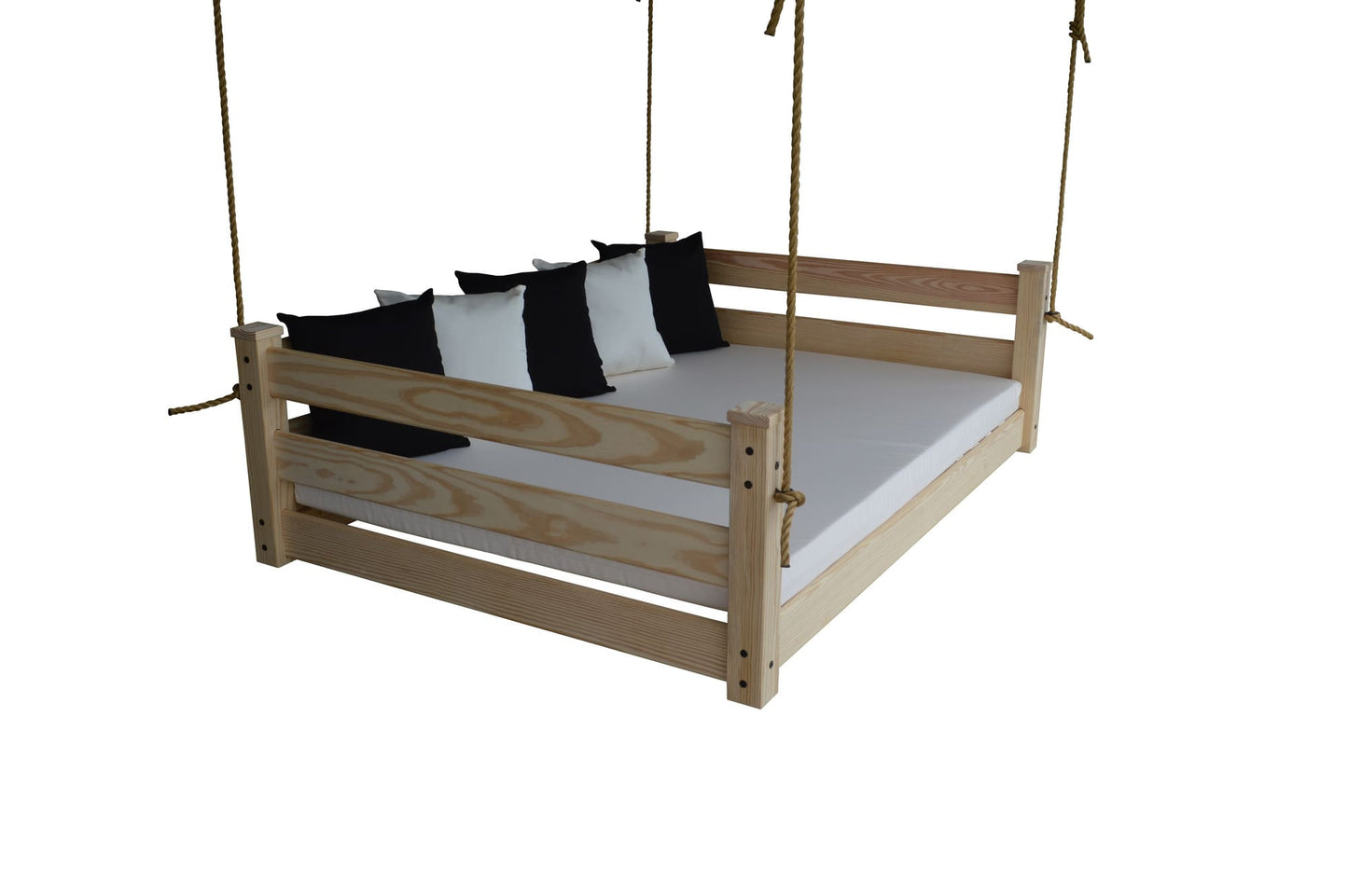 Amish Hanging Porch Swing Bed Twin & Full Size with Ropes